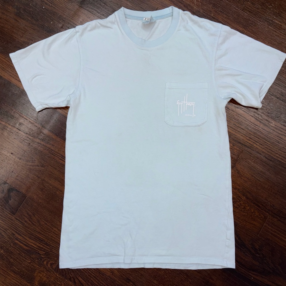 Guy Harvey (fishing brand) light blue t shirt